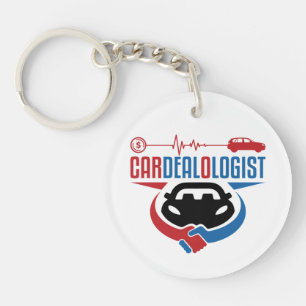 Cardealologist Car Salesman Salesperson Keychain