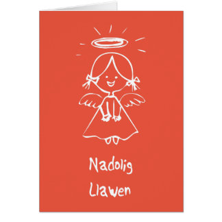 Carden Nadolig - Angel (Welsh) Cards