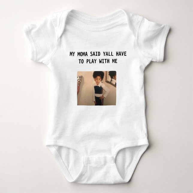 CARDI B meme Baby Bodysuit (Front)