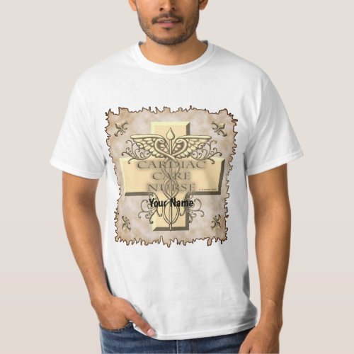 Cardiac Care Nurse Caduceus T_Shirt