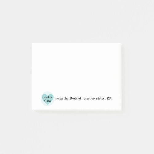 Cardiac Care Nurse RN Personalized Post_it Notes