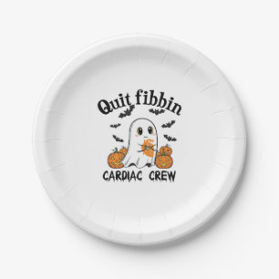 Cardiac Crew Funny Boo-Ghost Pumpkin Paper Plates