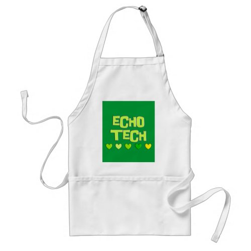 Cardiac Echo Tech Gifts Adult Apron