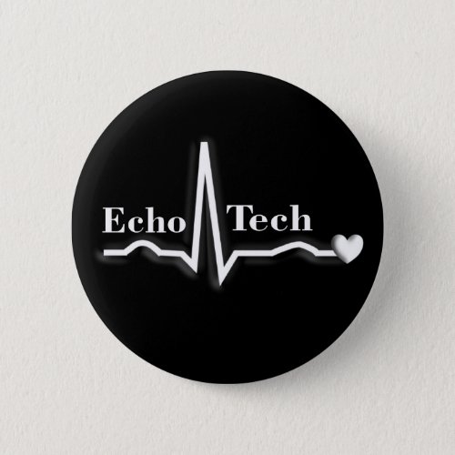 Cardiac Echo Tech Gifts Button
