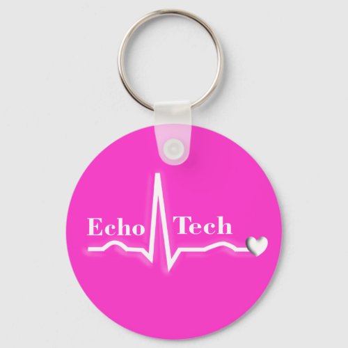 Cardiac Echo Tech Gifts Keychain