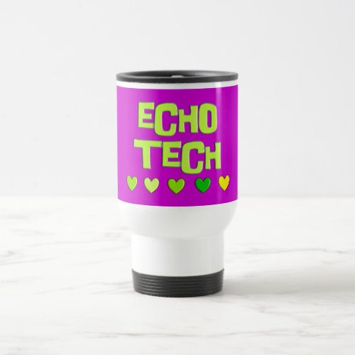 Cardiac Echo Tech Gifts Travel Mug
