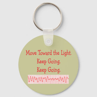 Cardiac/ER Nurse Funny V-Fib Rhythm Strip Keychain