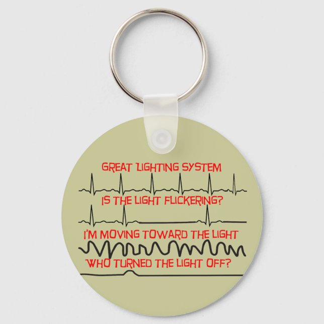 Cardiac Lighting System --Cardiac Nurse Gifts Keychain (Front)