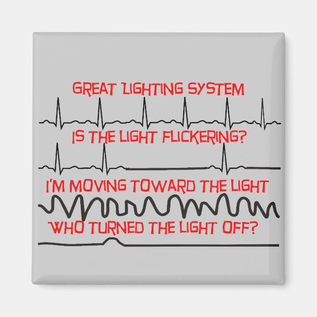 Cardiac Lighting System --Cardiac Nurse Gifts Magnet (Front)