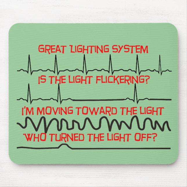 Cardiac Lighting System --Cardiac Nurse Gifts Mouse Pad (Front)