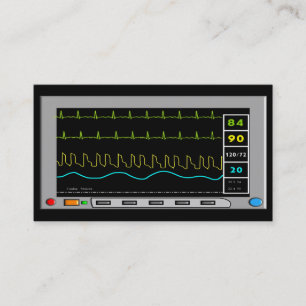 Cardiac Monitor Business Cards