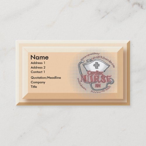 Cardiac Nurse Axiom custom name Business Cards