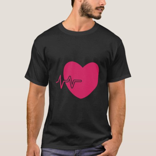 Cardiac Nurse Cath Lab Ekg Cvt Nursing Heartbeat T T_Shirt
