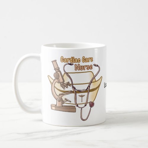 Cardiac Nurse collage custom name mug