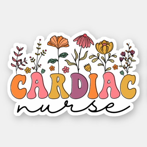 Cardiac Nurse CVICU Cardiovascular Nurse Sticker