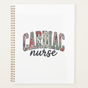 Cardiac Nurse Floral Varsity Lettering Design_1 Planner