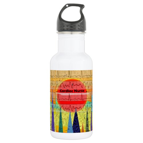 Cardiac Nurse Magical Forest Stainless Steel Water Bottle