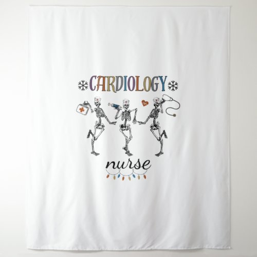 Cardiac Nurse Shirt Christmas Tapestry