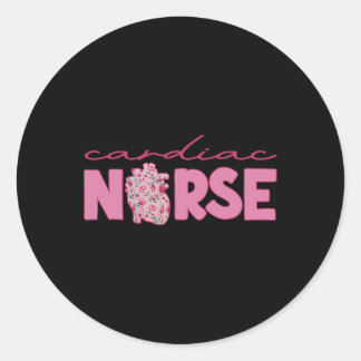 Cardiac Nurse Valentine’s Day Valentine Cardiology Classic Round Sticker