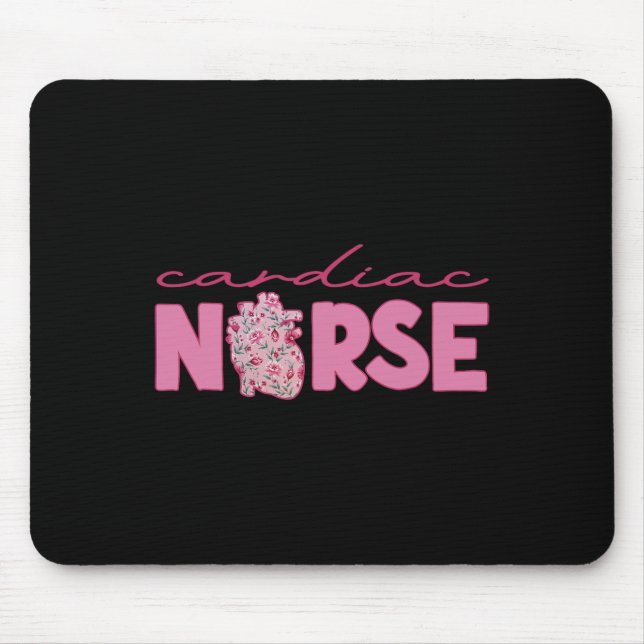 Cardiac Nurse Valentine’s Day Valentine Cardiology Mouse Pad (Front)