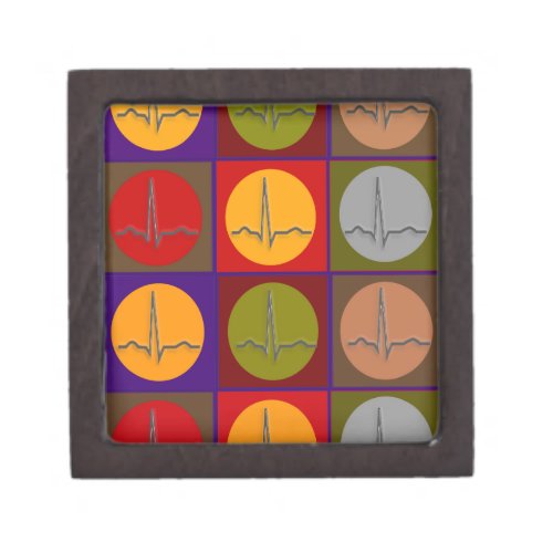 Cardiac QRS Pop Art Keepsake Box