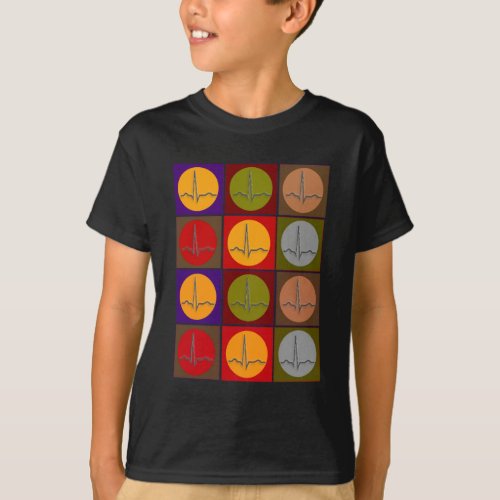 Cardiac QRS Pop Art T_Shirt