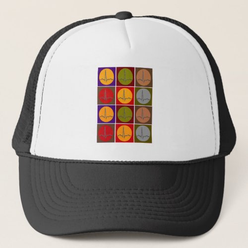 Cardiac QRS Pop Art Trucker Hat