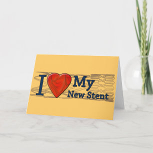 Cardiac Recovery Gifts Stent T-shirts Card