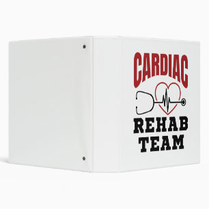 Cardiac Rehab Team Cardiologist Nurse 3 Ring Binder