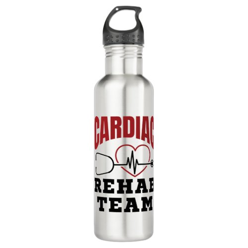 Cardiac Rehab Team Cardiologist Nurse Stainless Steel Water Bottle