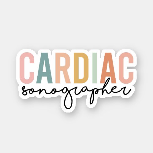 Cardiac Sonographer Cardiac Sonography Gift Sticker