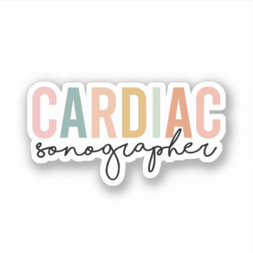 Cardiac Sonographer Cardiac Sonography Gift Sticker