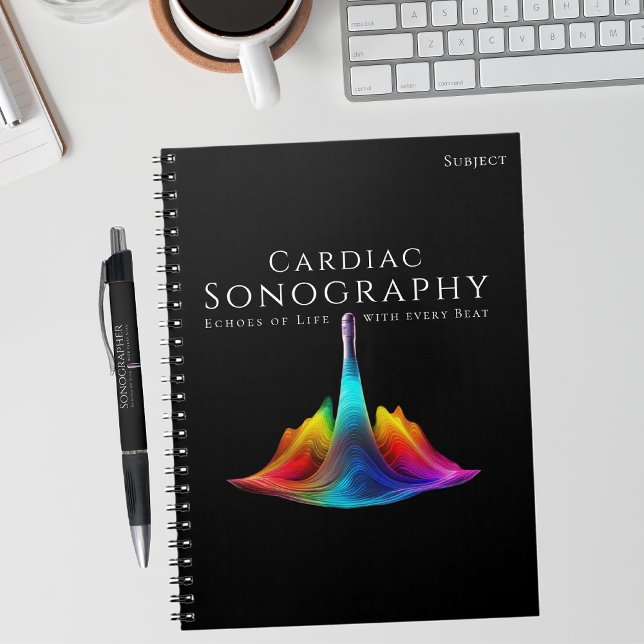 Cardiac Sonographer-Colorful Ultrasound Waves Notebook (Cardiac Sonographer-Colorful Ultrasound Waves Notebook)