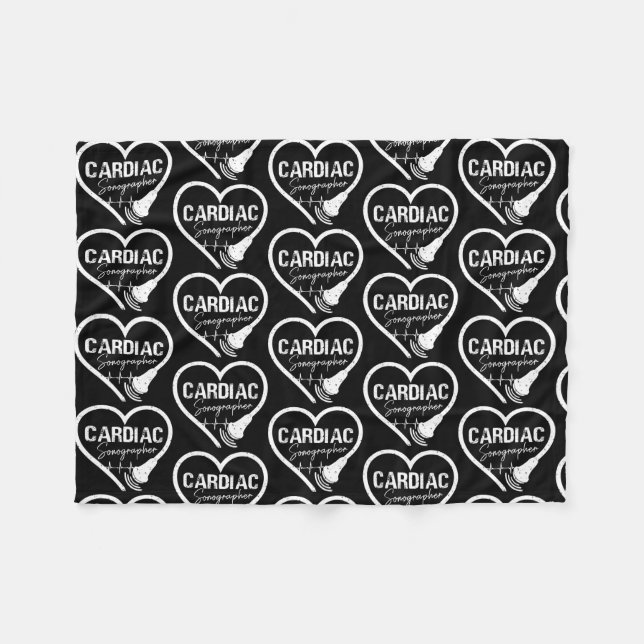 Cardiac Sonographer Ultrasound Doctor  Fleece Blanket (Front (Horizontal))