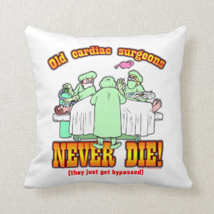 Cardiac Surgeons Throw Pillow
