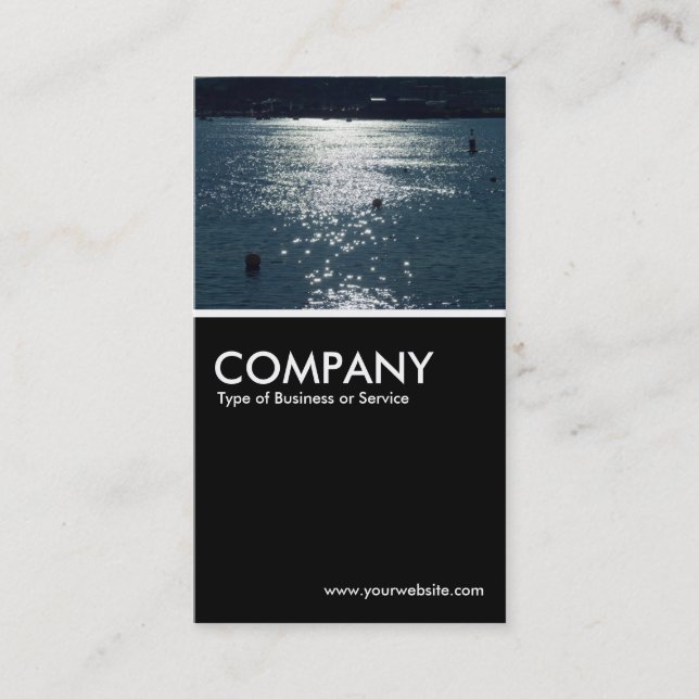 Cardiff Bay - Black Business Card (Front)