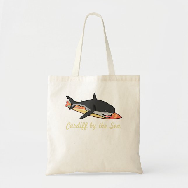 Cardiff by the Sea California Beach Souvenir Graph Tote Bag (Front)