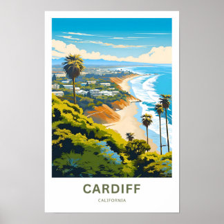 Cardiff California Travel Print