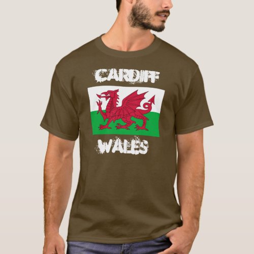 Cardiff capital of Wales Caerdydd T_Shirt