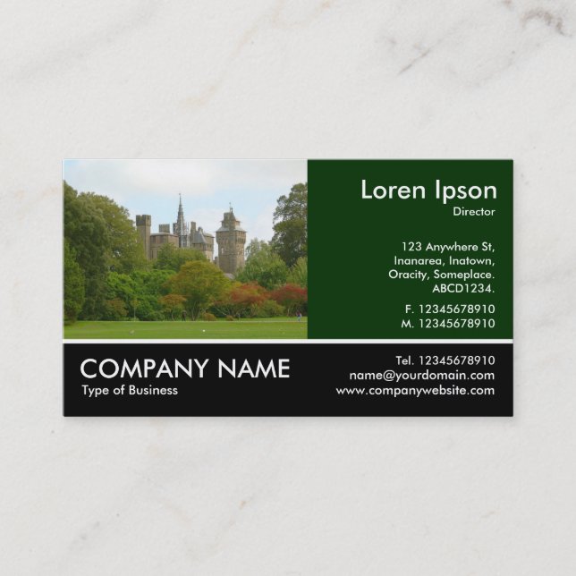 Cardiff Castle Business Card (Front)