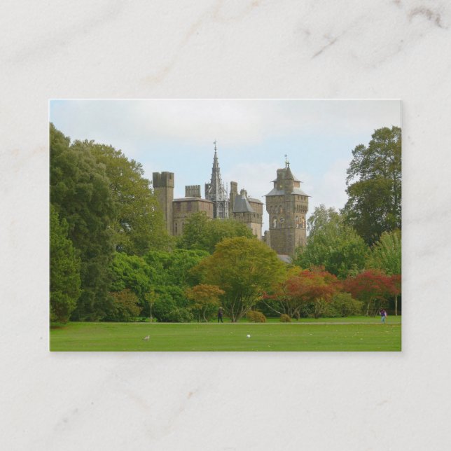 Cardiff Castle Business Card (Front)