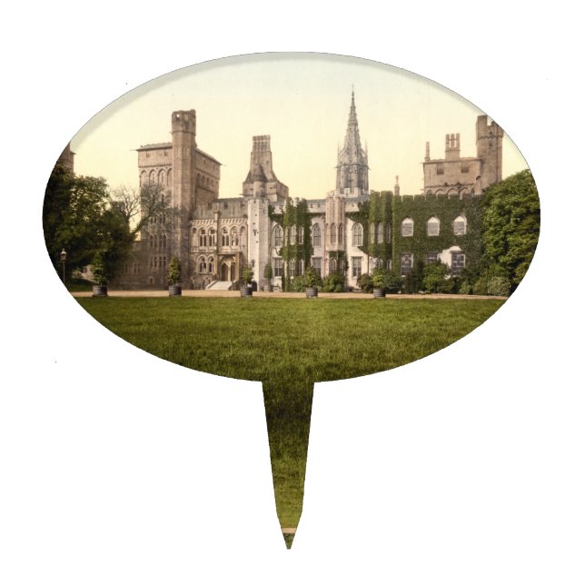 Cardiff Castle II, Cardiff, Wales Cake Topper (Front)
