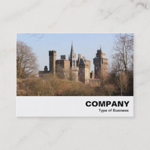 Cardiff Castle in the Warm Early Spring Sunlight Business Card
