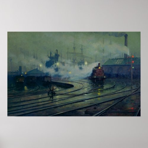 Cardiff Docks 1896 Poster
