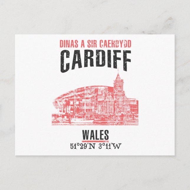 Cardiff Postcard (Front)