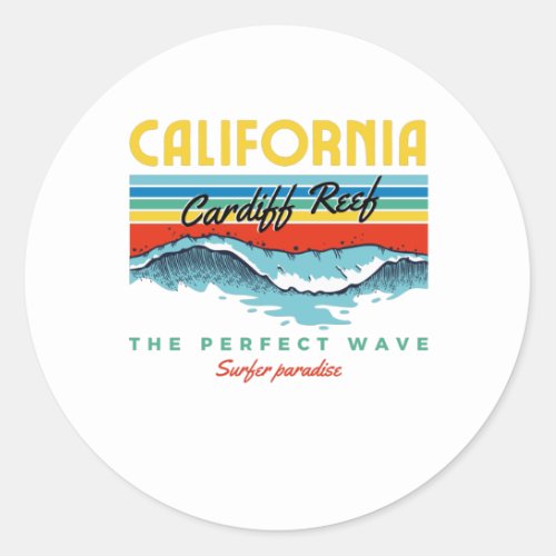 Cardiff Reef Classic Round Sticker