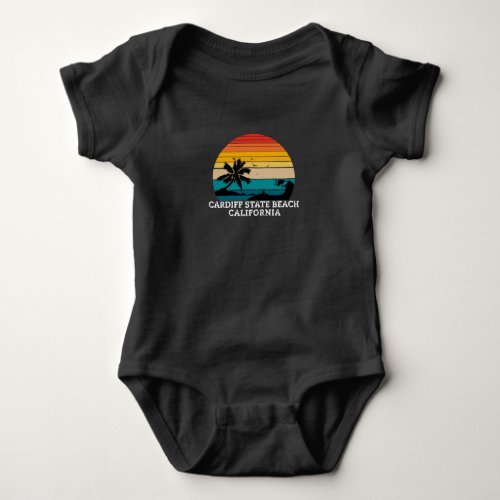 Cardiff State Beach California Beaches Baby Bodysuit