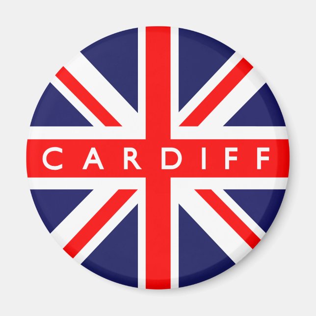 Cardiff UK Flag Magnet (Front)