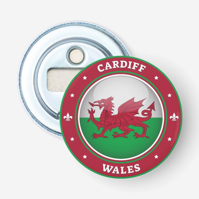 Cardiff Wales Bottle Opener (Front)
