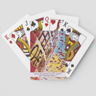 Cardiff Wales Millennium Center Personalized Arty Poker Cards